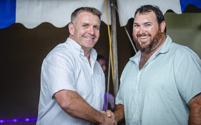 Shane Webcke and Jack O'Loughlin, of Exevale.