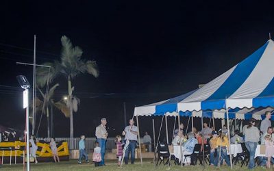 Beef, Buckles and Boots was held under a marquee at the Collinsville Community Centre.