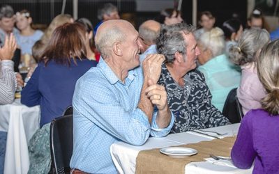 NQ Dry Tropics' Rod Kerr and Jamie Gordon, Mt Pleasant, listen to proceedings.
