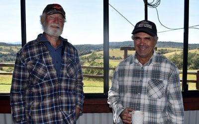 John Vickery and Wayne Reading at the GRT workshop held at Crediton, near Eungella.