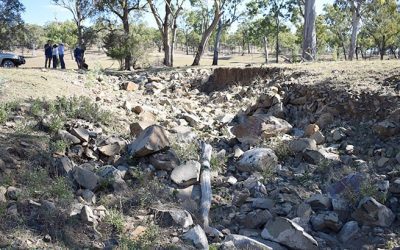 When considering the repair of a gully erosion site, a critical piece of information required is the amount of water that runs through the gully during rainfall events of diff ering durations and intensities. The size of the catchment, land slope, vegetation type and vegetation cover levels on the catchment and the rate of water infi ltration into the soil all directly aff ect the quantity of water that will flow through the gully.