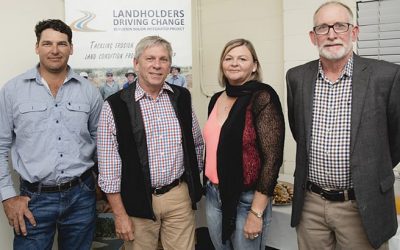 Grazier and LDC project panel member Buster O'Loughlin, NQ Dry Tropics CEO Scott Crawford, LDC project manager Lisa Hutchinson and Major Integrated Projects (MIPs) Steering Committee member, grazier Roger Landsberg.