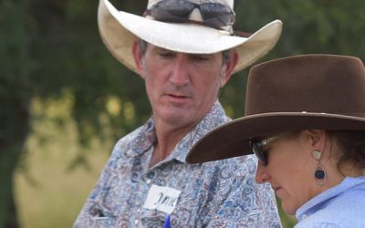 Jamie Gordon, Mt Pleasant Station, and Jane Weir, Amelia Downs Station, near Charters Towers.