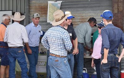 Participants catch up for a chat during morning tea.