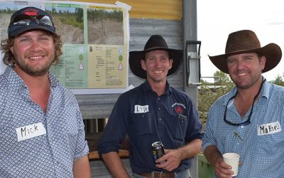 Michael Pini, Lancewood, Lyle Gilham, Suttor Creek Pastoral Co., and Matthew Salmond, Lestree Downs Pastoral Co.