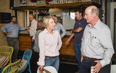 Graziers Leanne O'Sullivan (Glenalpine) and Peter Anderson (Glenlea Downs)