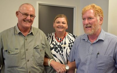 Bob Harris, Glencoe, NQ Dry Tropics LDC Senior Project Officer Lisa Hutchinson, Peter Webley, DNRME.