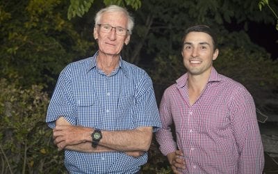 Neil Haplin, of Verterra, and LDC Landscape Remediation officer Matt Miles.