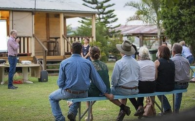 Roger Landsberg, of Trafalgar Station, gave a great insight into the different but important phases in the family's 100 year history on Trafalgar.