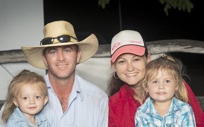 Michael Palinkas, Selina Robinson, and children Chelsea and Montana, of Dabin Station, Nebo.