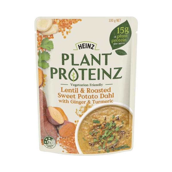 Heinz Plant Proteinz Soup Lentil & Roasted Sweet Potato Dahl With Ginger &Turmeric | 330g