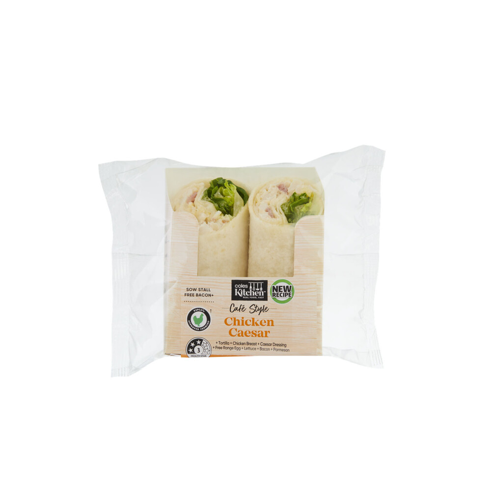 Coles Kitchen Chicken Caesar Wrap | 169g
