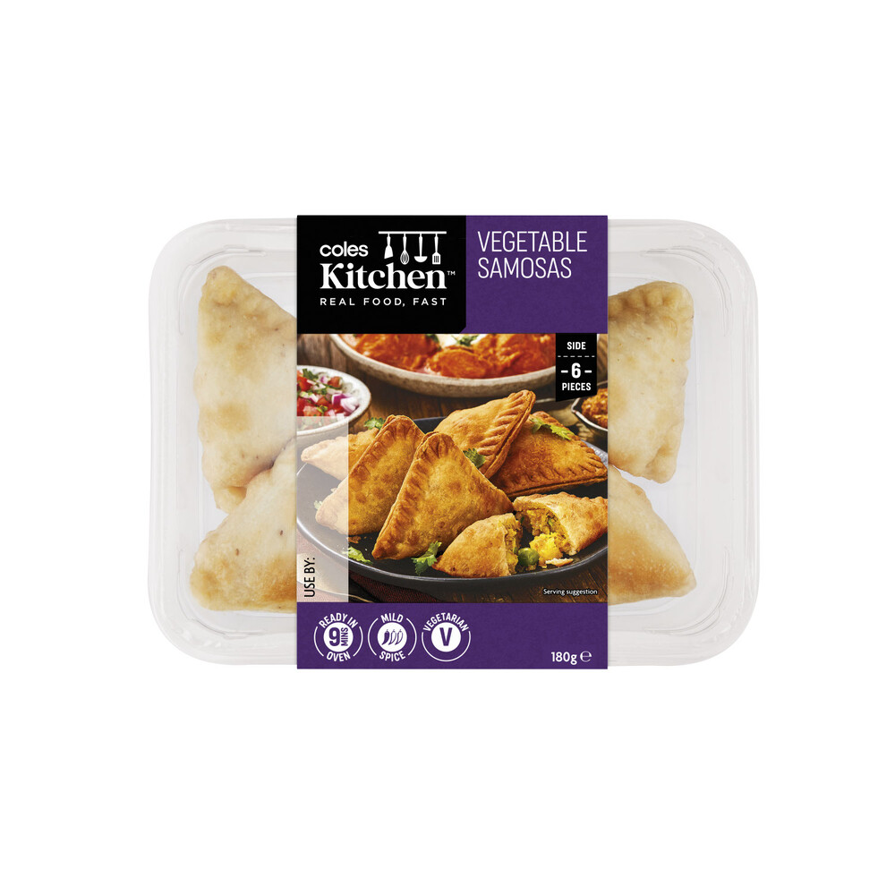 Coles Kitchen Vegetable Samosas | 180g