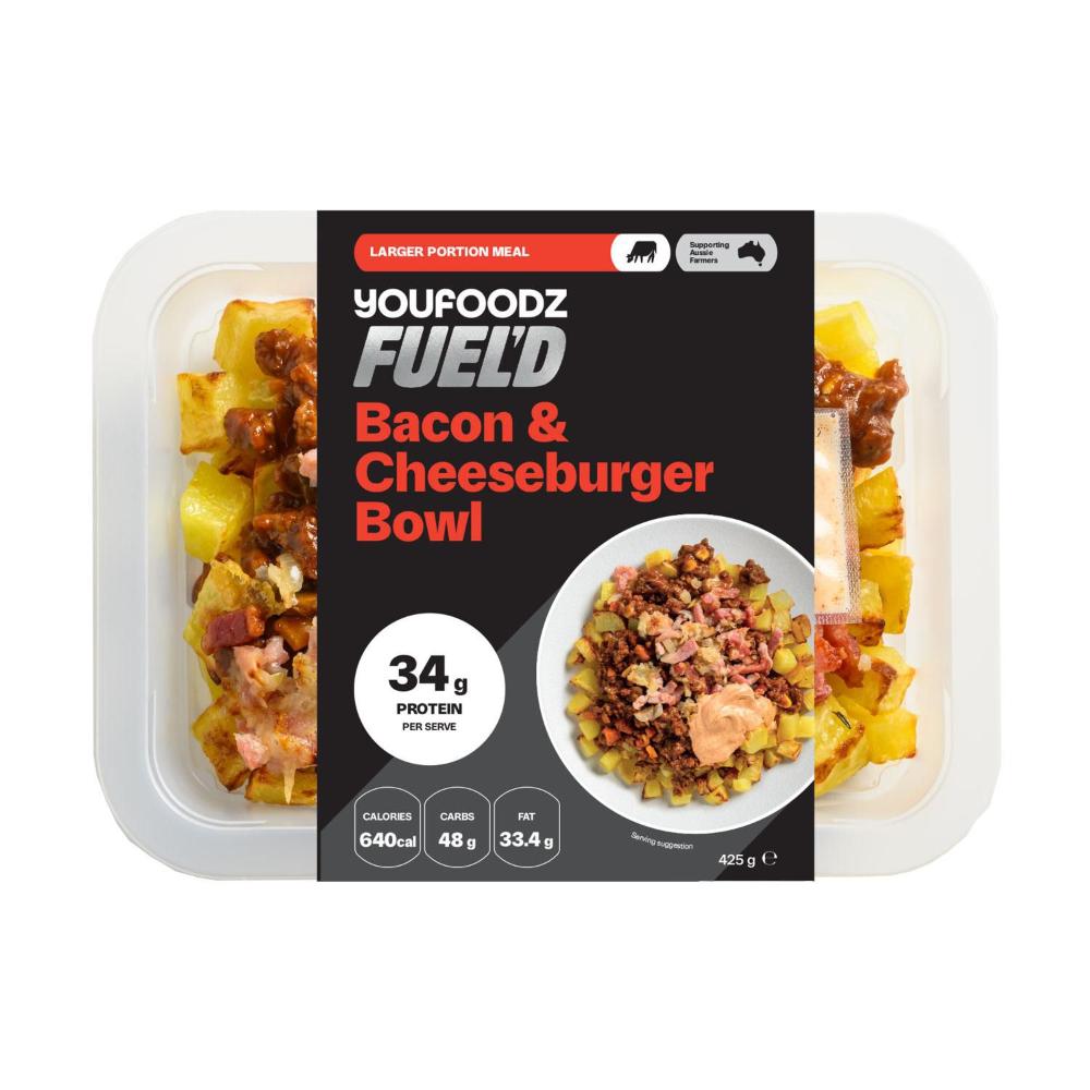 Youfoodz Fuel'd Bacon & Cheeseburger Bowl | 425g