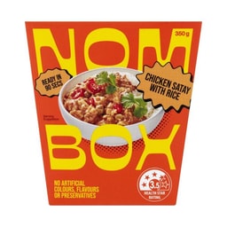 Nombox Meal Box Chicken Satay With Rice | 350g