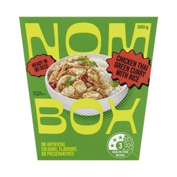 Nombox Meal Box Thai Green Chicken Curry Rice | 350 GRAM