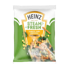 Heinz Steam Fresh Carrots Corn & Broccoli Frozen Vegetables 3 Pack| 450g