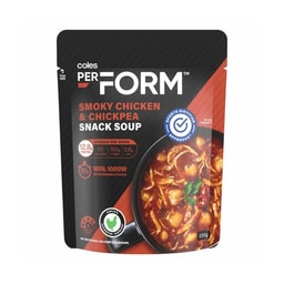 Coles Perform Smoky Chicken & Chickpea Snack Soup | 220g