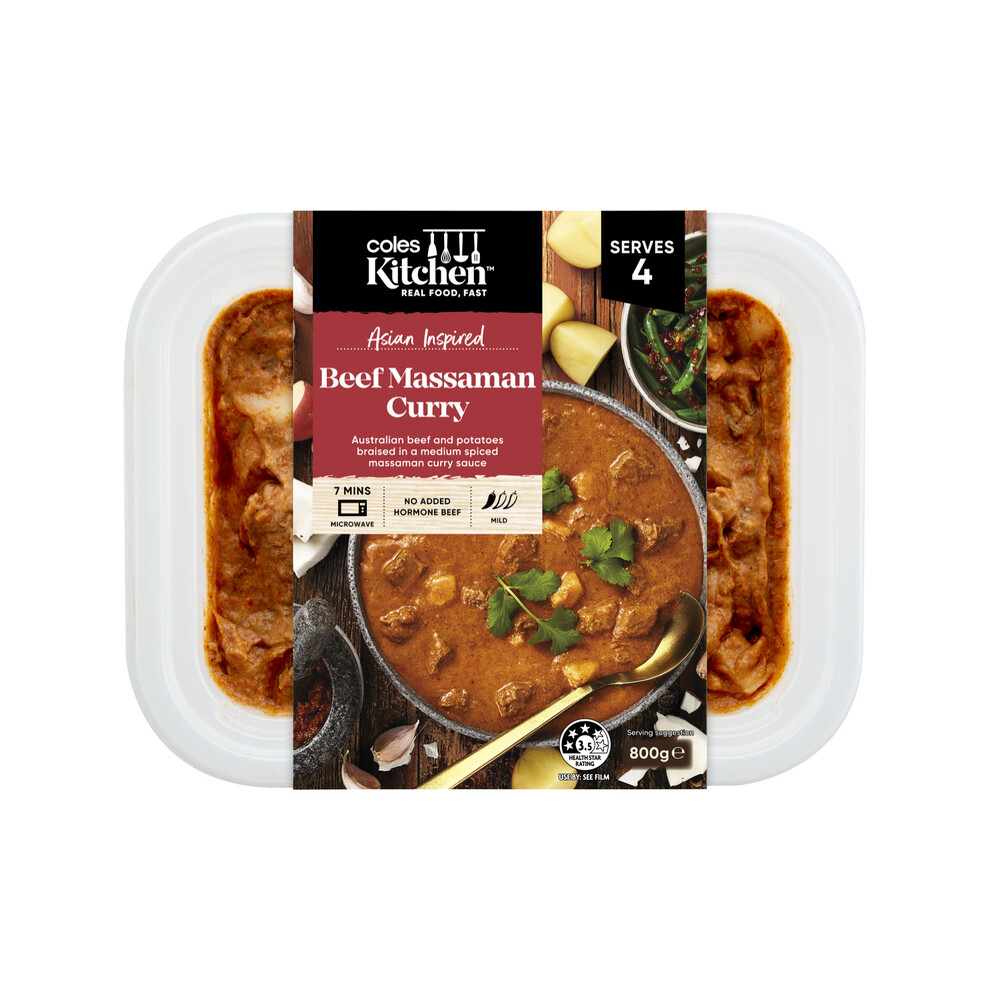Coles Kitchen Family Beef Massaman Curry | 800g