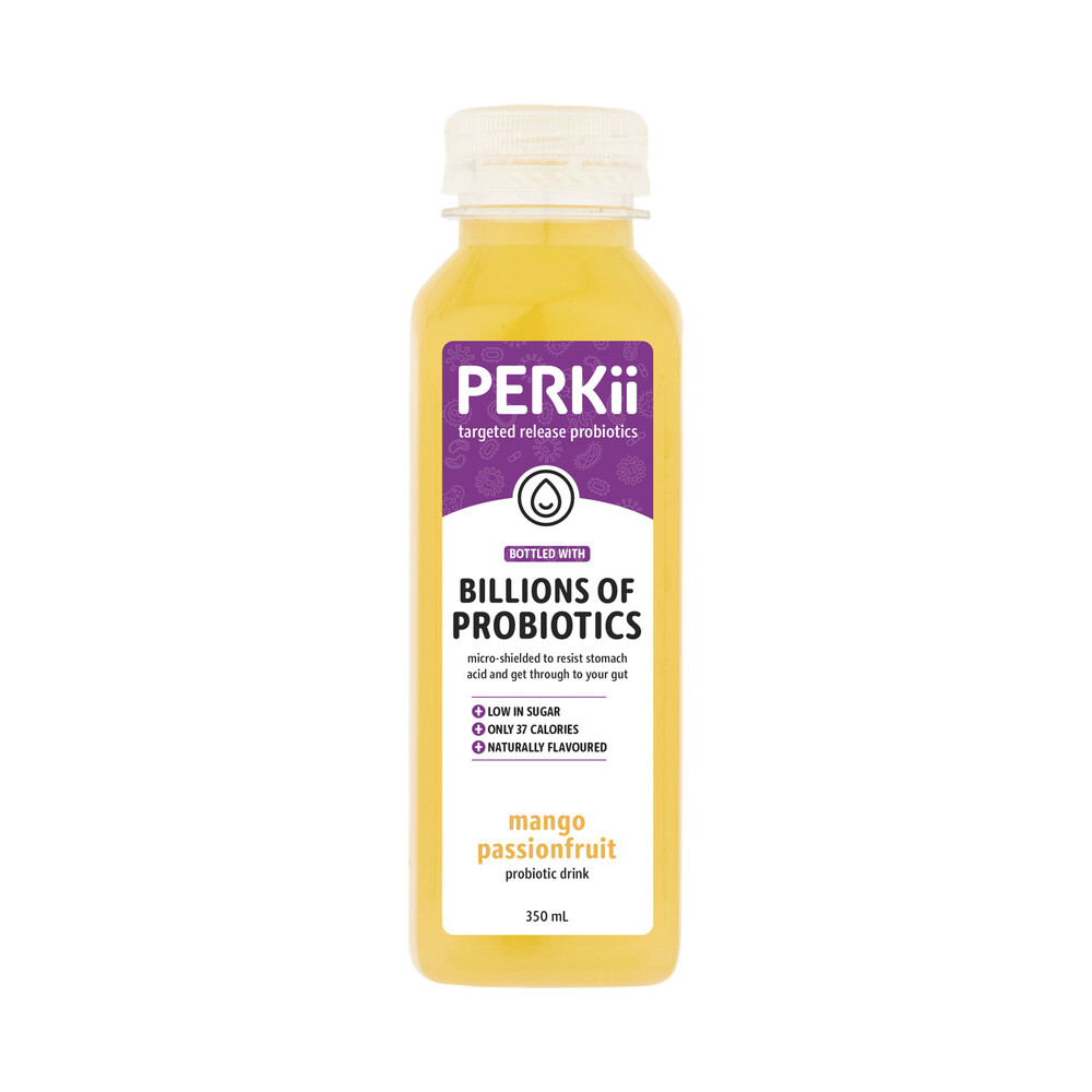 Perkii Mango Passionfruit Probiotic Drink | 350mL