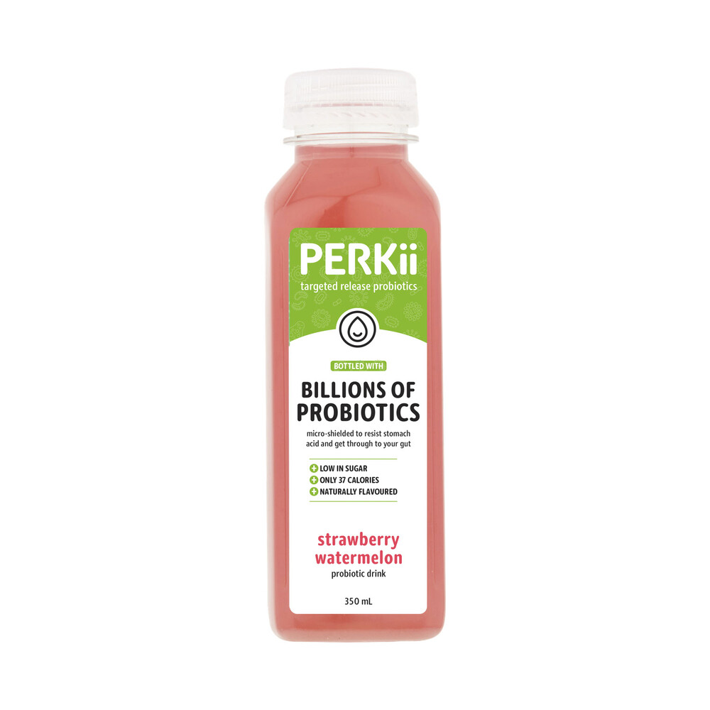 Perkii Strawberry Watermelon Probiotic Drink | 350mL