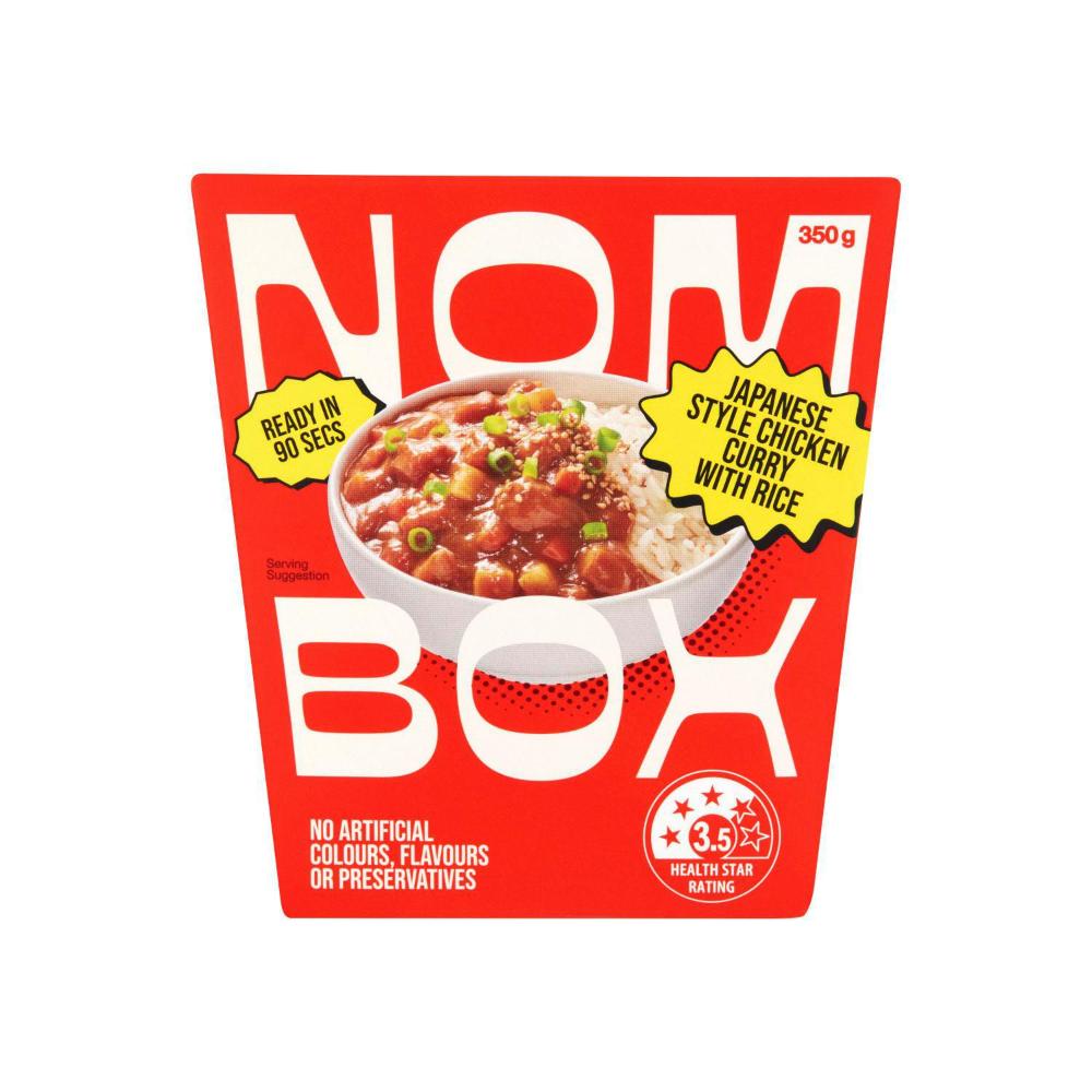Nombox Meal Box Chicken Katsu Curry With Rice | 350g