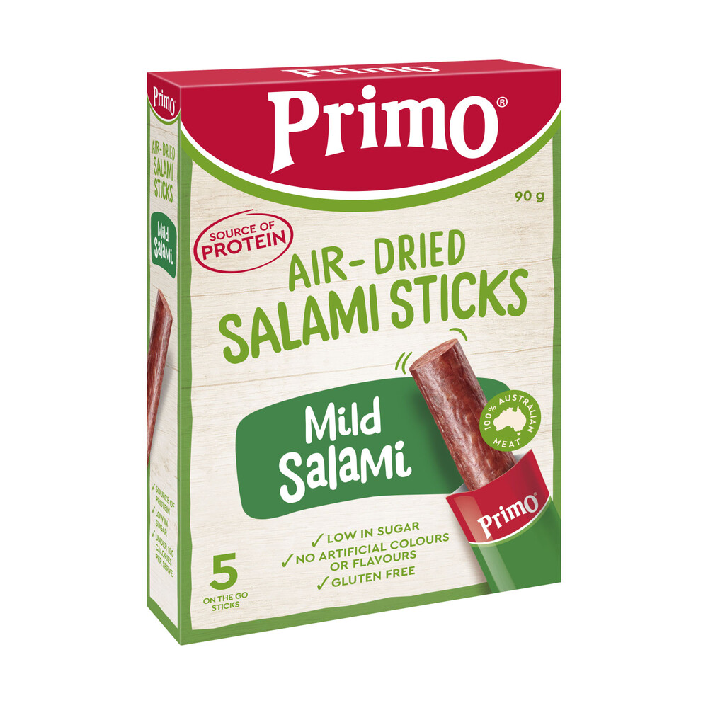 Primo Air-Dried Salami Mild Salami Sticks | 90g