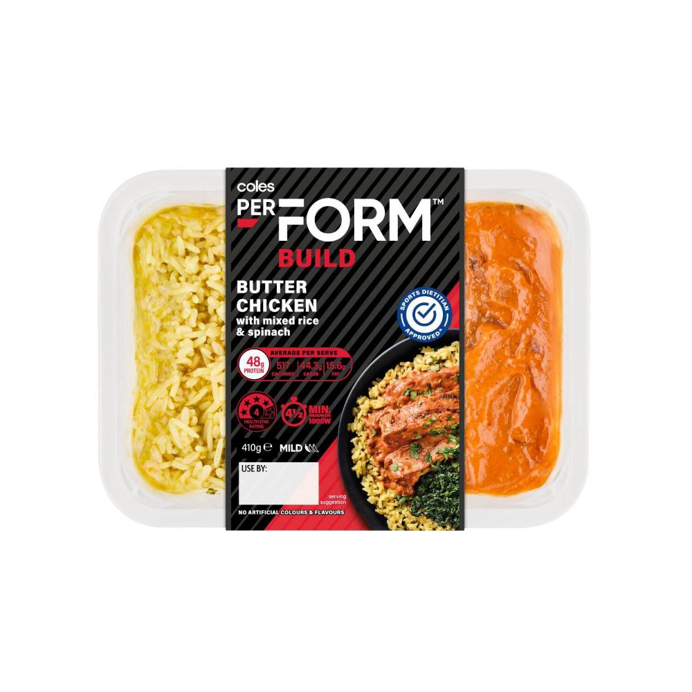 Coles Perform Build Butter Chicken | 410g