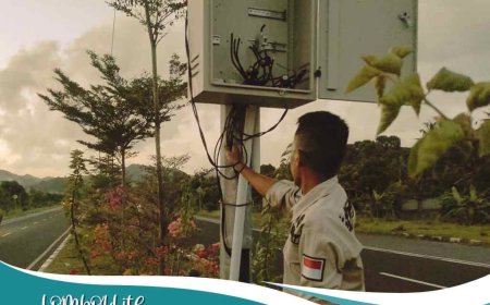 Pencurian Panel PJU Mandalika Bikin Jalan Bypass Gelap Gulita