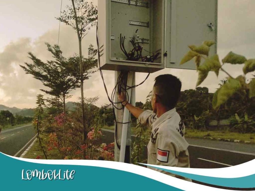 Pencurian Panel PJU Mandalika Bikin Jalan Bypass Gelap Gulita