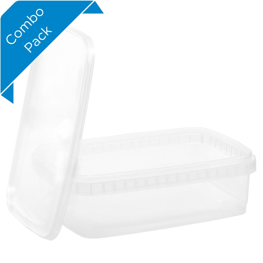 Deca Pack Product: 1000mL DECA 1912 Series Rectangle Tamper Proof Combo Pack