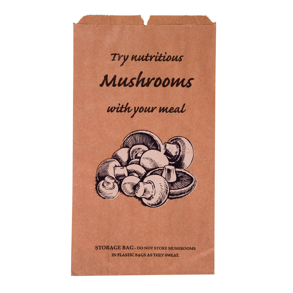 Product Brown Printed Standard Paper Mushroom Bag