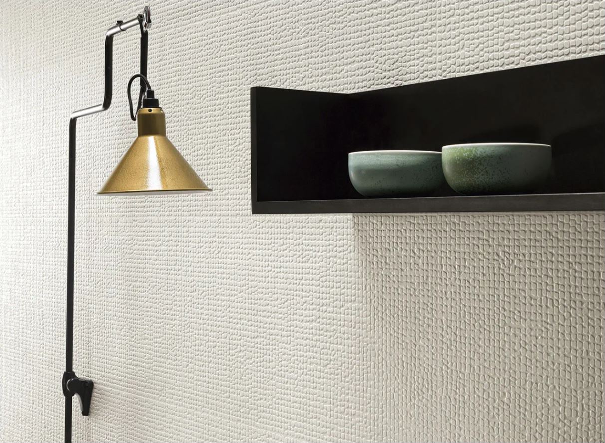 3D WALL CARVE SQUARES IVORY
