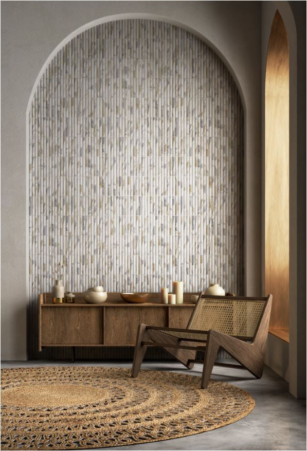 ARCHISTONE CALACATTA GOLD MATT FLUTED