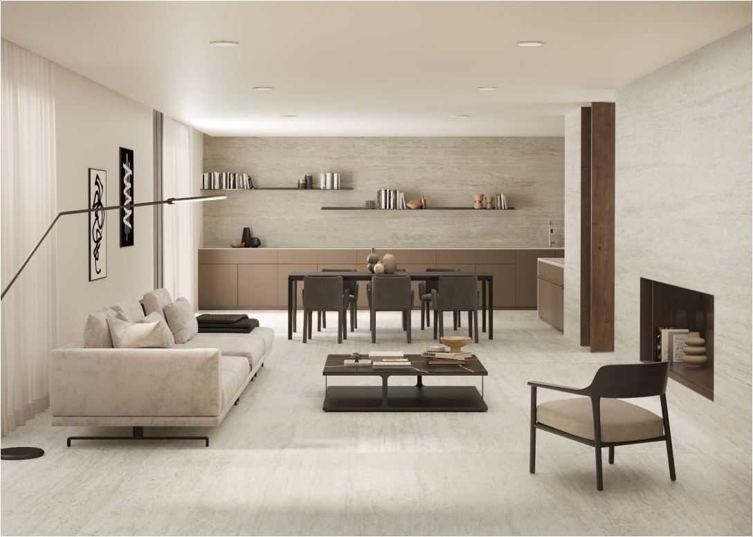 MARVEL TRAVERTINE WHITE VEIN CUT