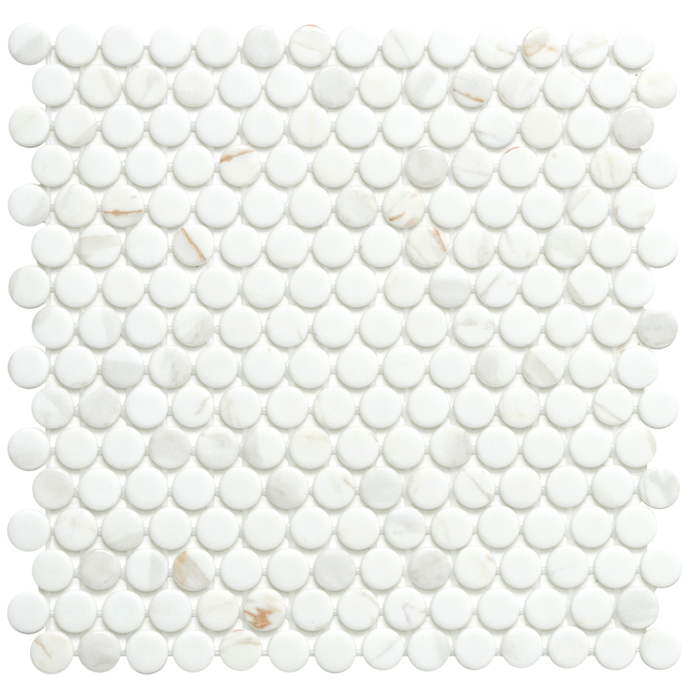 Penny Round Calacacatta Gold