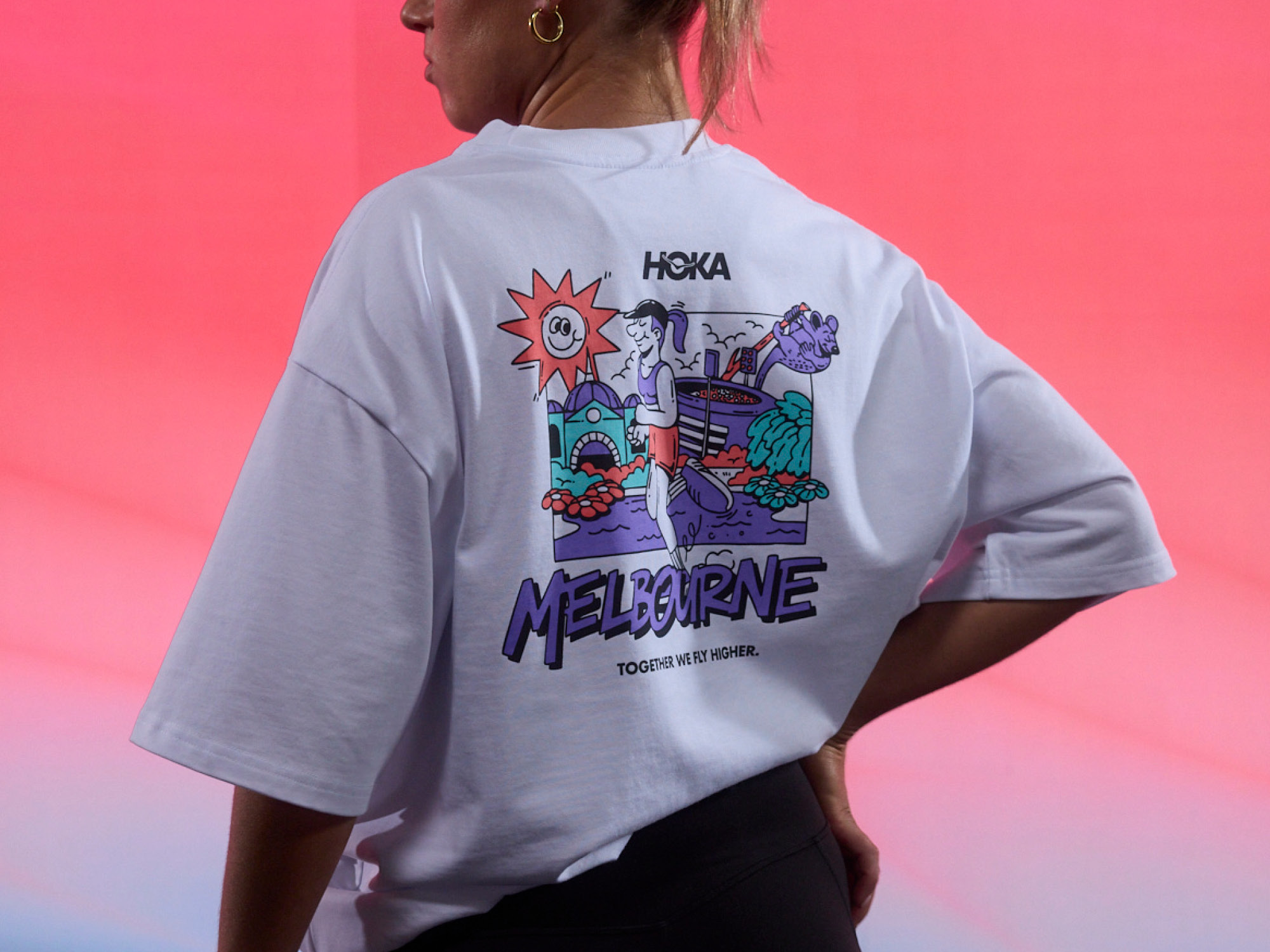 Shop Unisex City Tee Melbourne Cream | HOKA