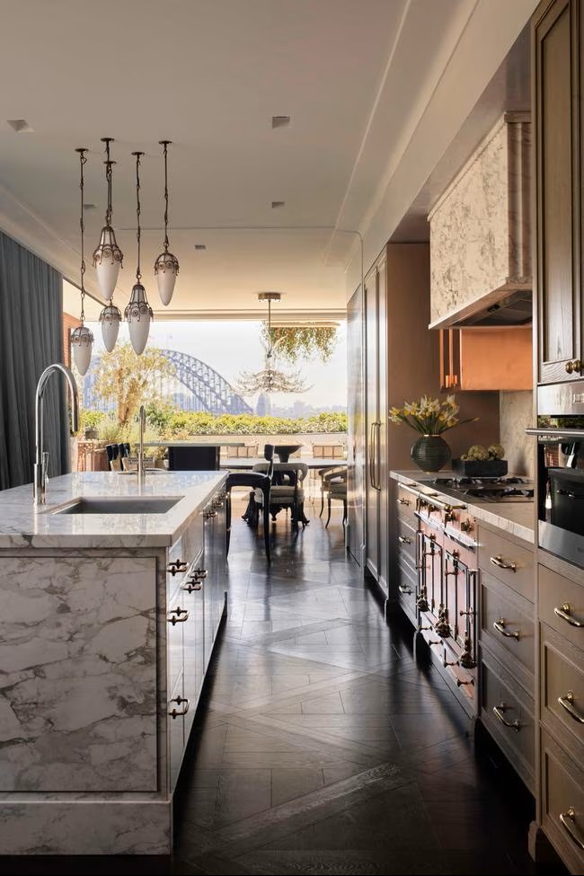 The Perfect View kitchen with Sydney Harbour Bridge view