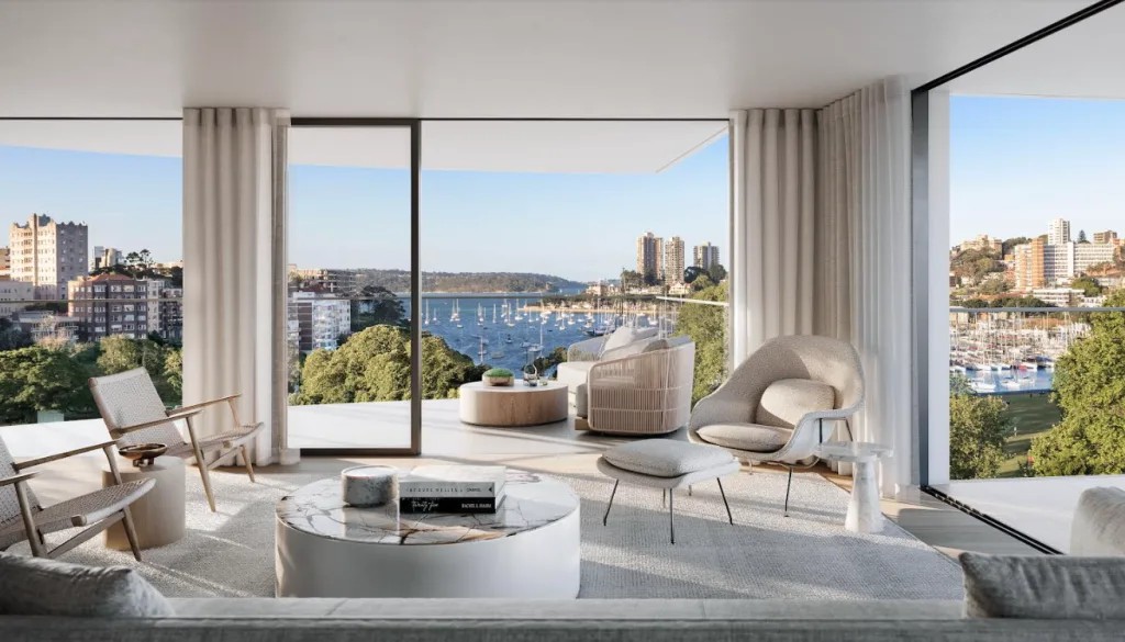 Nautique apartment overlooking Rushcutters Bay