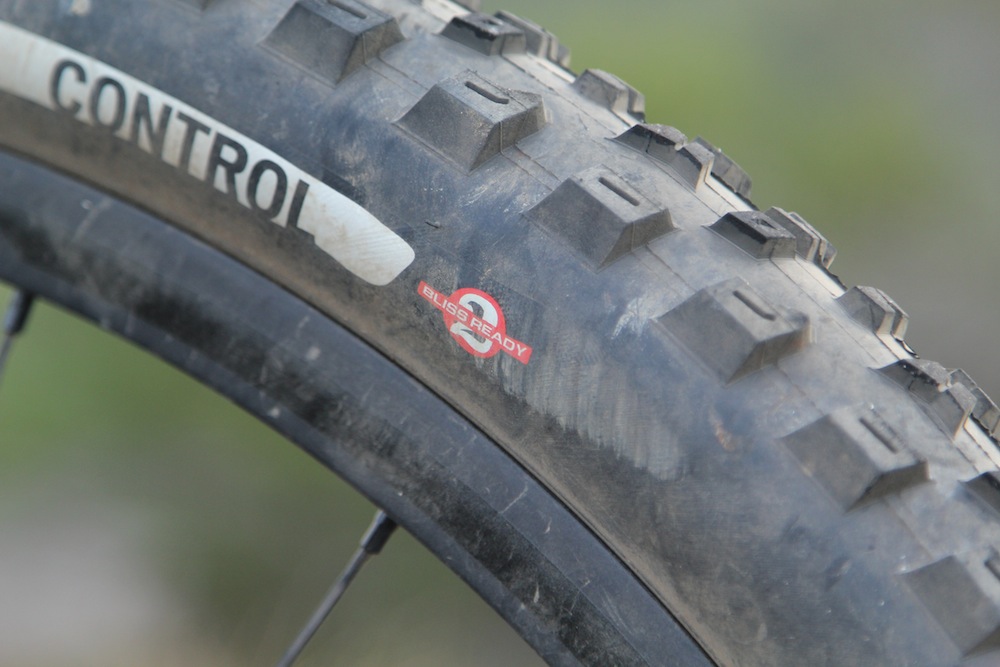 The Control version is heavier, but cheaper and tougher than the S-Works Purgatory. We're running ours tubeless and the sidewalls haven't leaked or suffered any damage to date.