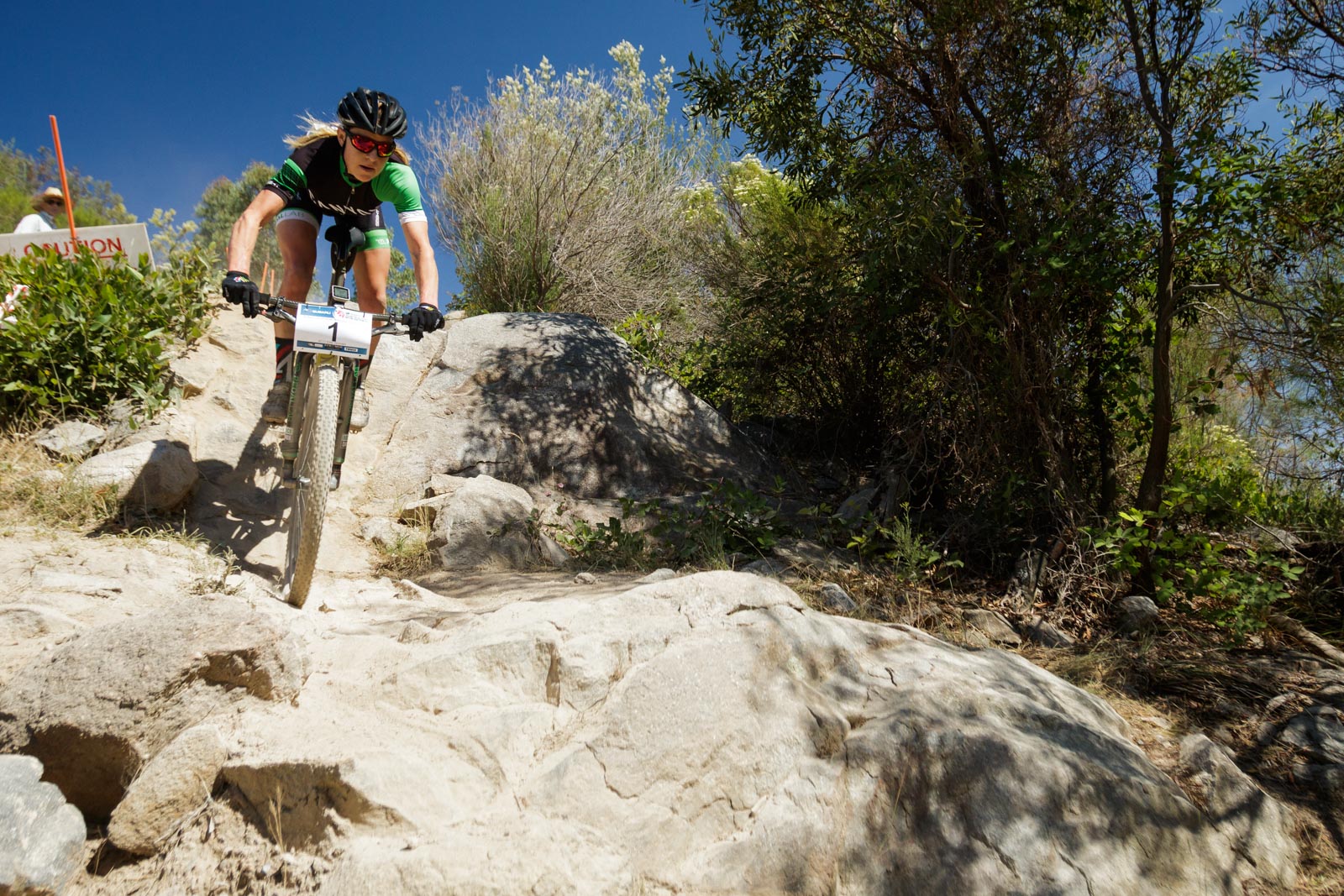 Jenni King on the Stromlo Hammerhead.