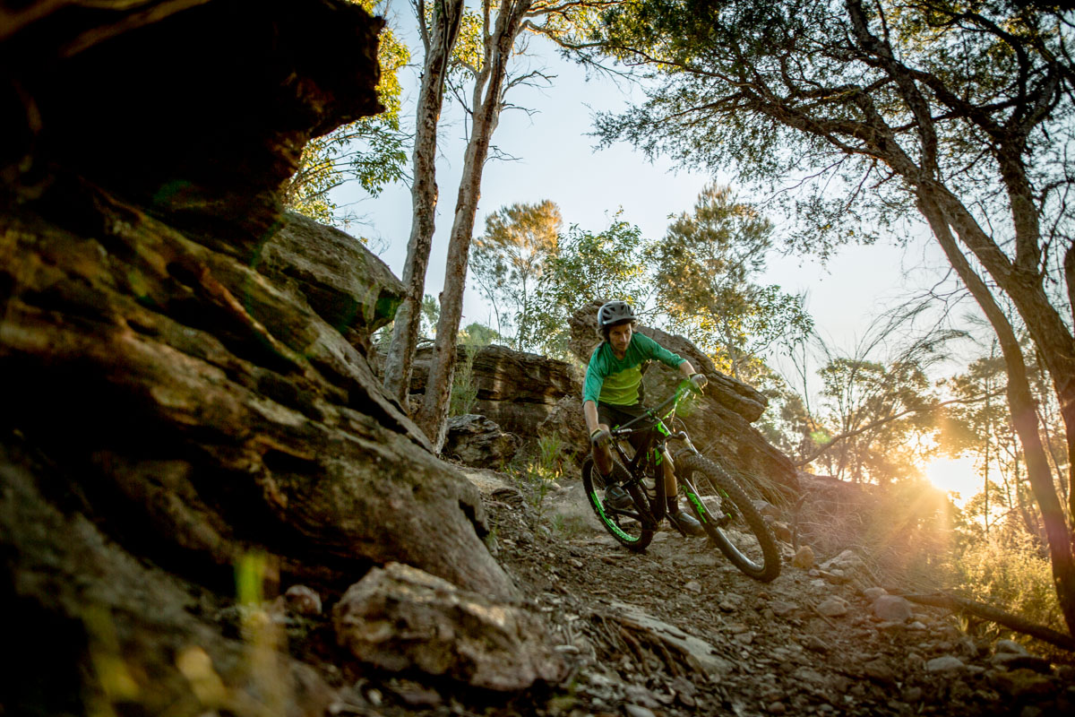 Loose corners that would have you washing hard on a regular bike are no sweat on a plus bike.