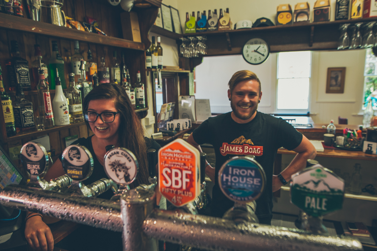 Friendly legends Sam and Siofra the new-ish managers at Weldborough Hotel are there for the thirst quenching good times.