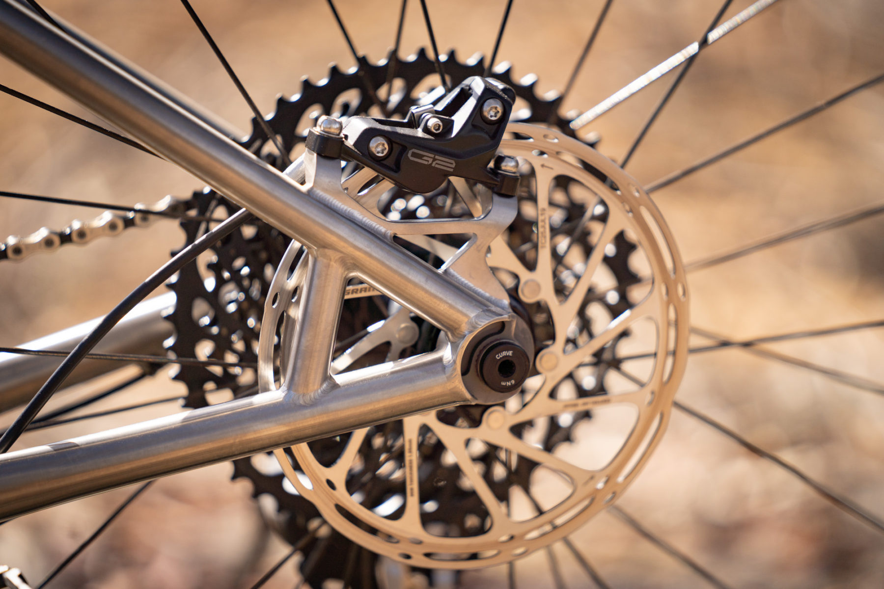 curve downrock titanium hardtail sram guide g2 rsc brake