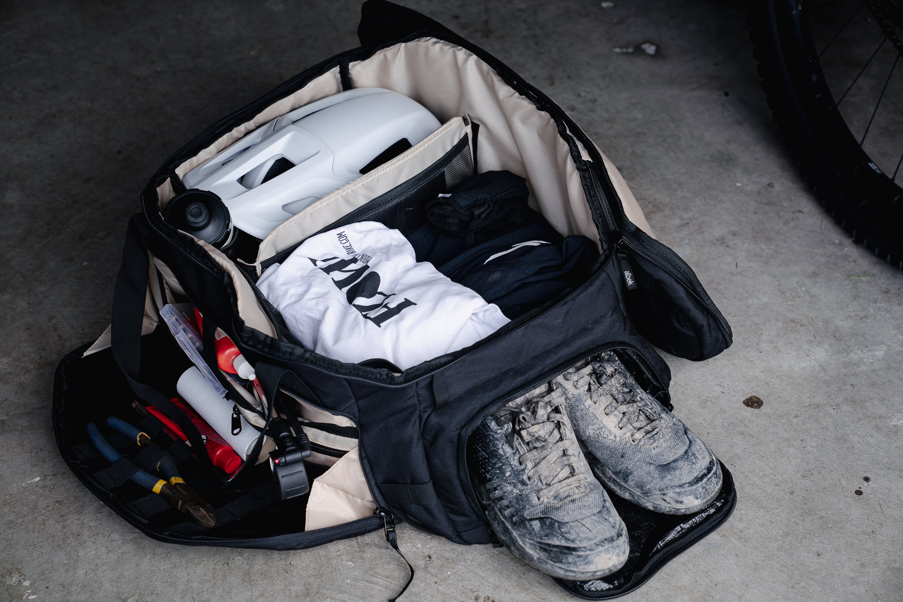 mountain biking gear bag