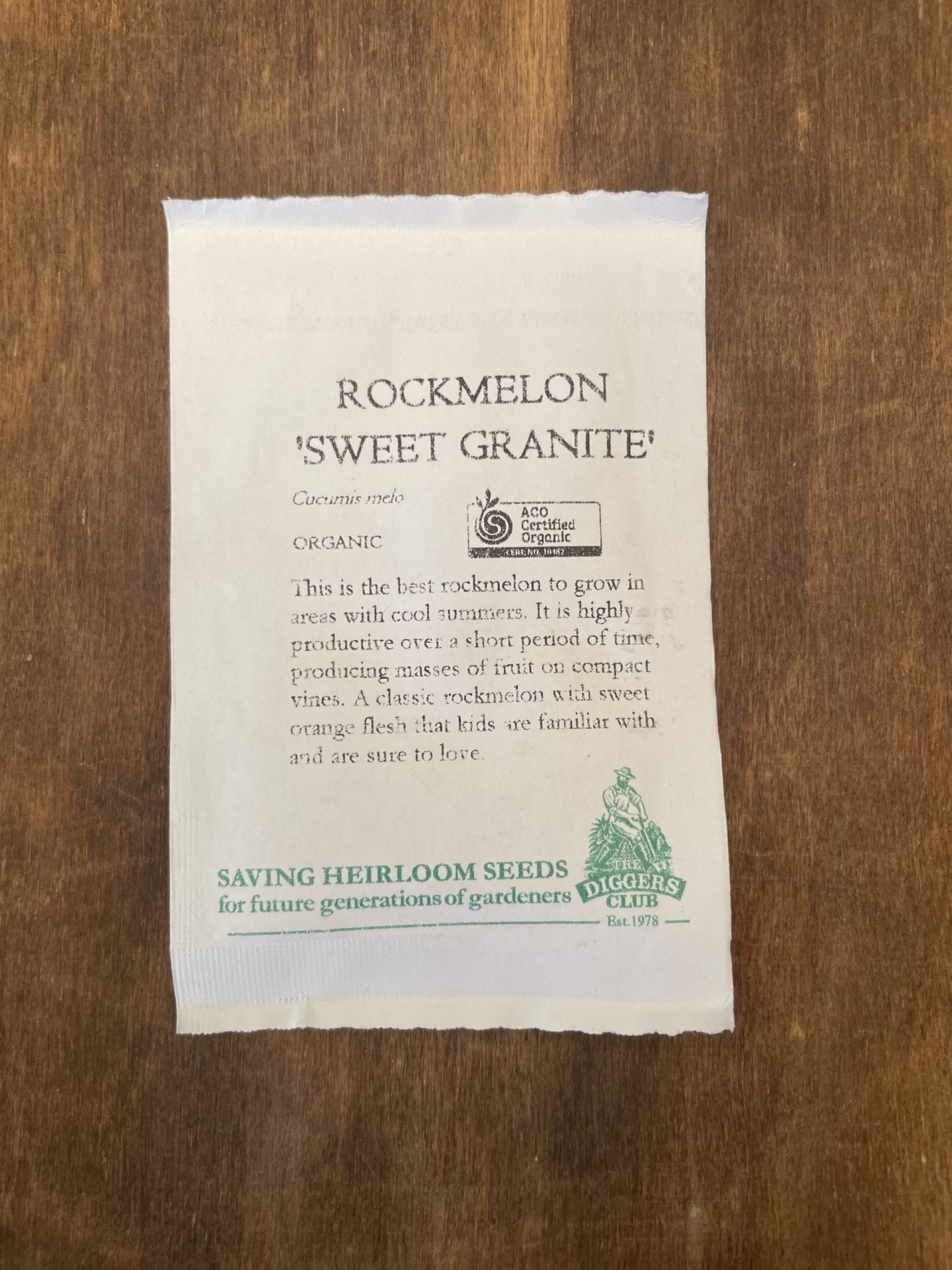 Rockmelon Sweet Granite Diggers Seeds Guildford Garden Centre