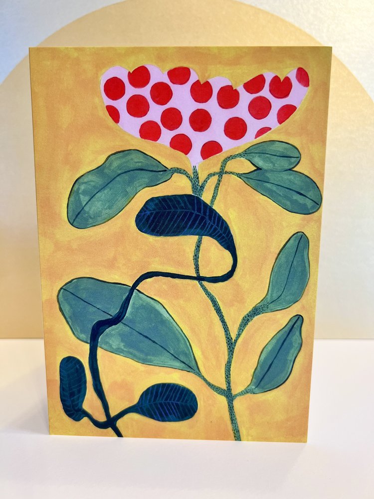 Greeting Card Louise Hamill Spotty Tulip Guildford Garden Centre