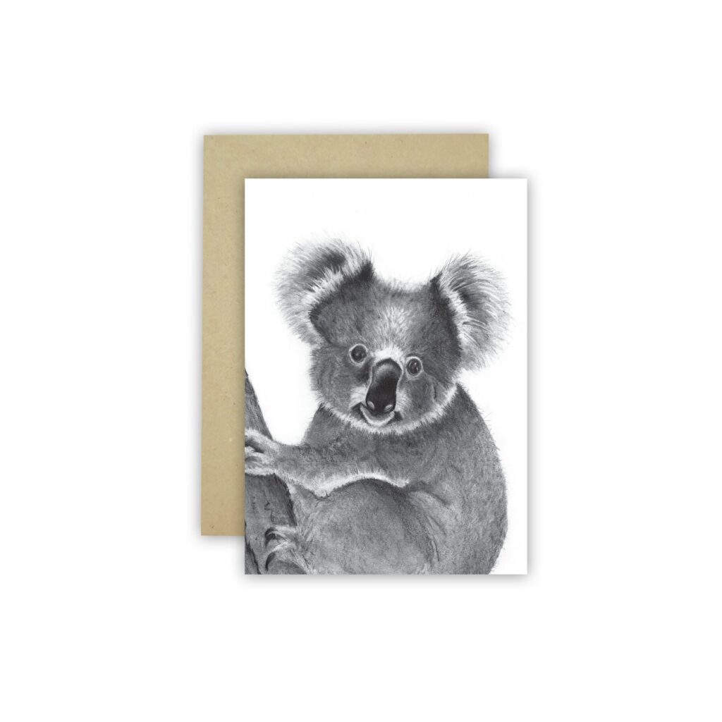 Greeting Card Cathy Hamilton Koala Guildford Garden Centre