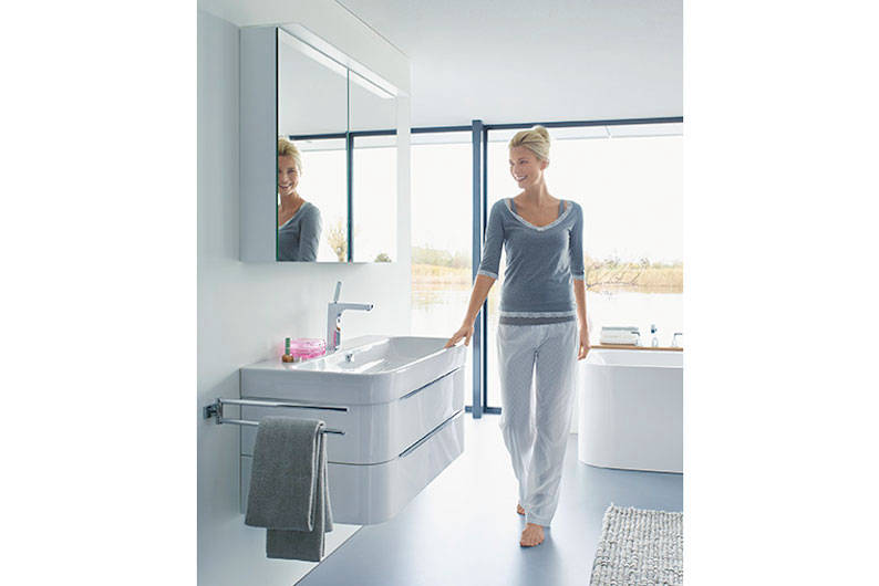 Duravit Happy D2 wall-mounted Vanity Unit with washbasin from Sansei