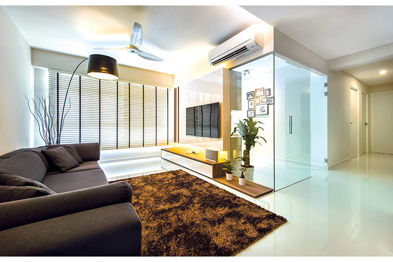 Thanks to the subtle design elements, this HDB flat looks like a luxurious condo